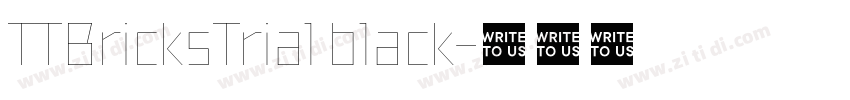 TTBricksTrial black字体转换